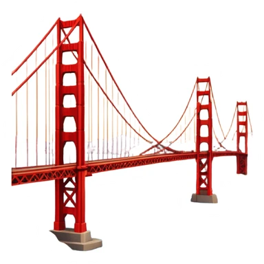 Golden Gate Bridge 🌉 in frame sticker