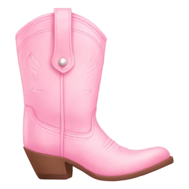 pastel pink cowgirl boots sticker