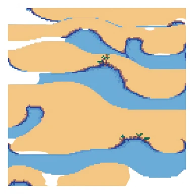 bright orange sand dunes with clear sky sticker