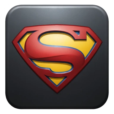 Superman Symbol Man of Steel black sticker