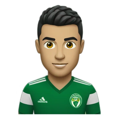 Cristiano Ronaldo playing for Sporting CP sticker