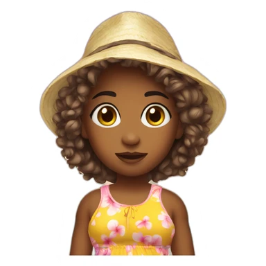 18 yersl baby with beach outfit sticker