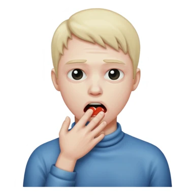 a person strangling themselves  sticker