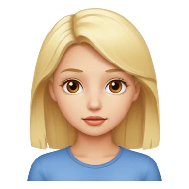 Hot blonde girl sticker