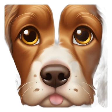 Cachorro Cocker spaniel marrom dormindo olhos fechados sticker