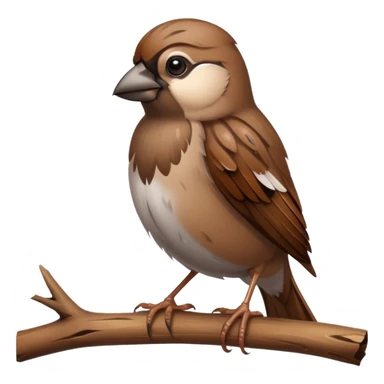 Sparrow father died and the sparrow is crying sticker