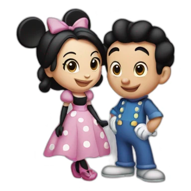 Mickey et minnie sticker