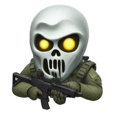 ghost call of duty sticker