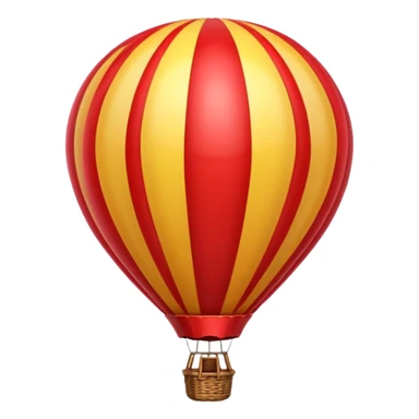 red hot air balloon sticker