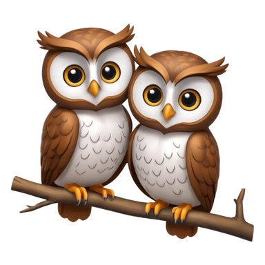 Create a high-quality 3D render that transforms the emojis 🦉 into 3D objects. Pixar-style, 

 sticker