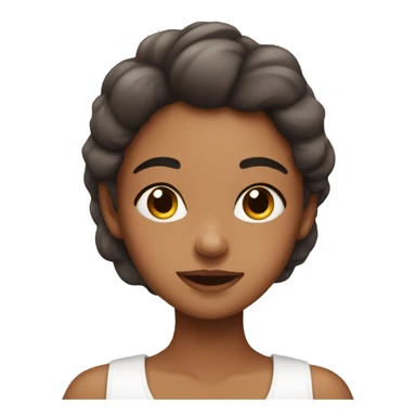 Girl doing selfcare routine  sticker