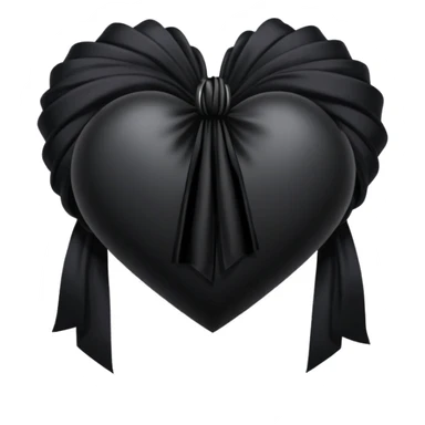 goth themed heart with a dark velvet sash sticker