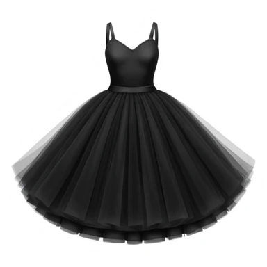 cinematic-realistic-black-tutu,-layers-of-fine,-soft-tulle-forming-a-voluminous-and-airy-skirt,-delicate-folds-catching-the-light,-slightly-frayed-edges-adding-authenticity,-glowing-softly-with-a-warm-and-ethereal-elegance sticker