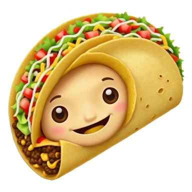 Taco eating a taco sticker