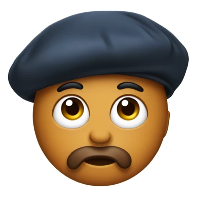 poo with beret sticker