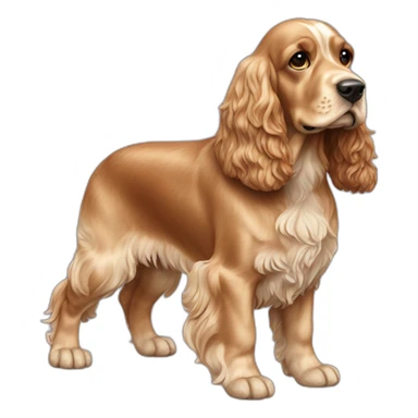 Dog-golden-english-cocker-spaniel-full-body sticker