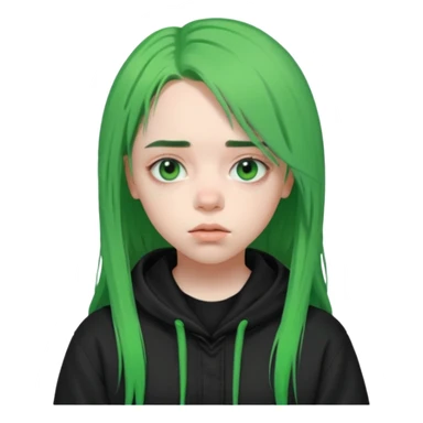 Billie Eilish just head  sticker