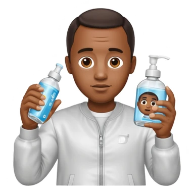 Diddy holding baby oil sticker