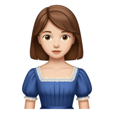 1900's european female sticker