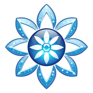 glitter white symbol of health + sticker