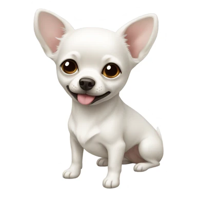 white chihua sticker