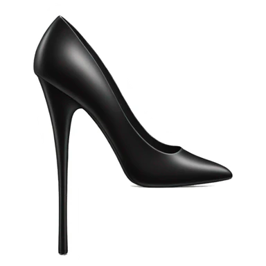 Very tall black stiletto heel sticker