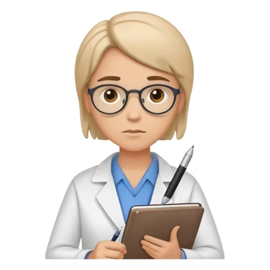 psychiatrist or therapist, mental health professional with notebook sticker