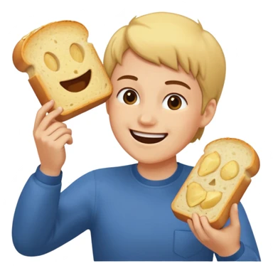 hitting someone with garlic bread sticker