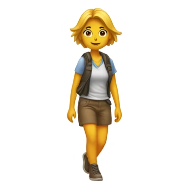 Chica llegando tarde  sticker