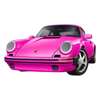 New porsche 911 pink sticker