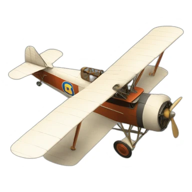 Early 20th century monoplane sticker