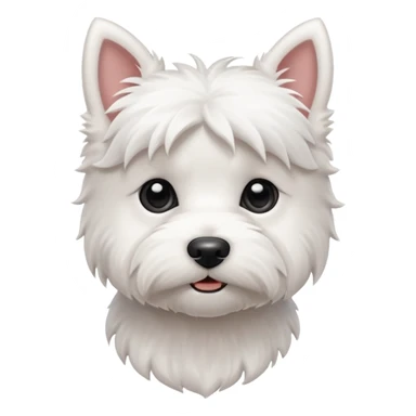 Tiny westie dog sticker
