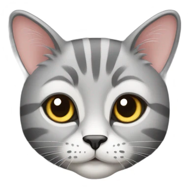 a rich grey beehive cat sticker