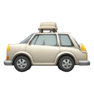 Un squelette automobile  Des ossements assemblés avec une précision morbide forment le cadre de cette voiture macabre. sticker