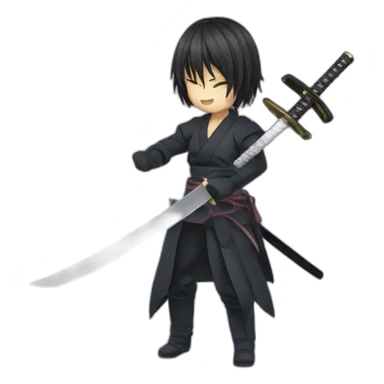 Akame from the anime killer Akame with a katana sticker