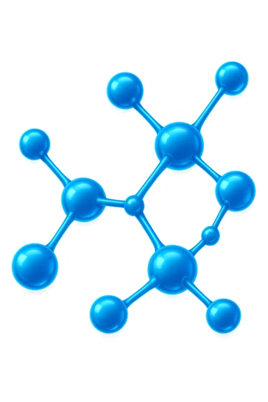 MOLECOLA CHIMICA BLU ELETTRICO sticker