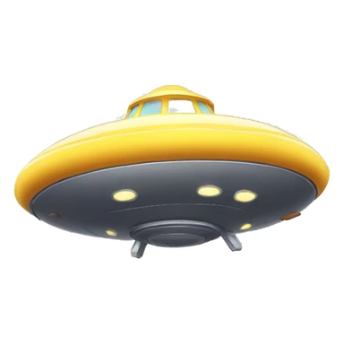 Flying saucer sticker