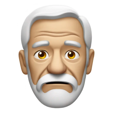 Grumpy old man with cigarette  sticker