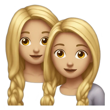 Deux filles meilleure amie sticker