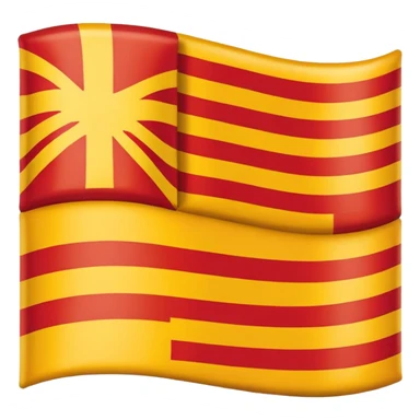 bandeira da Catalunha estilo emoji whatsapp sticker