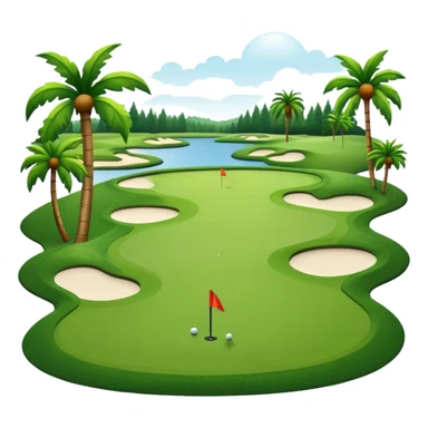 Florida golfing sticker
