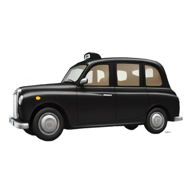 black London taxi sticker
