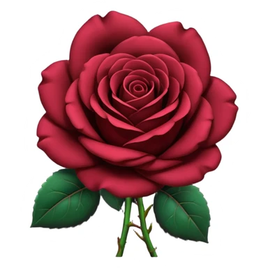Black rose emoji sticker