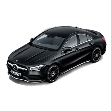 Mercedes benz CLA 2024 black sticker
