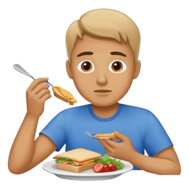 The rock eating lunches sticker