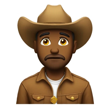 cowboy emoji sad sticker