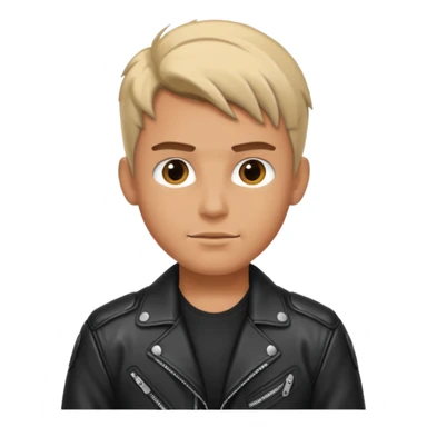 Biker Boy with calling sticker