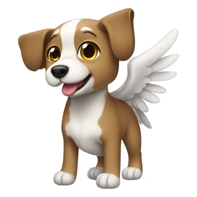 perro con alas sticker