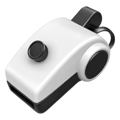 A referee whistle sticker