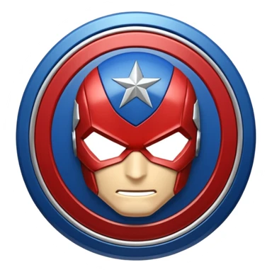hazme un emojis del escudo del capitán América sticker